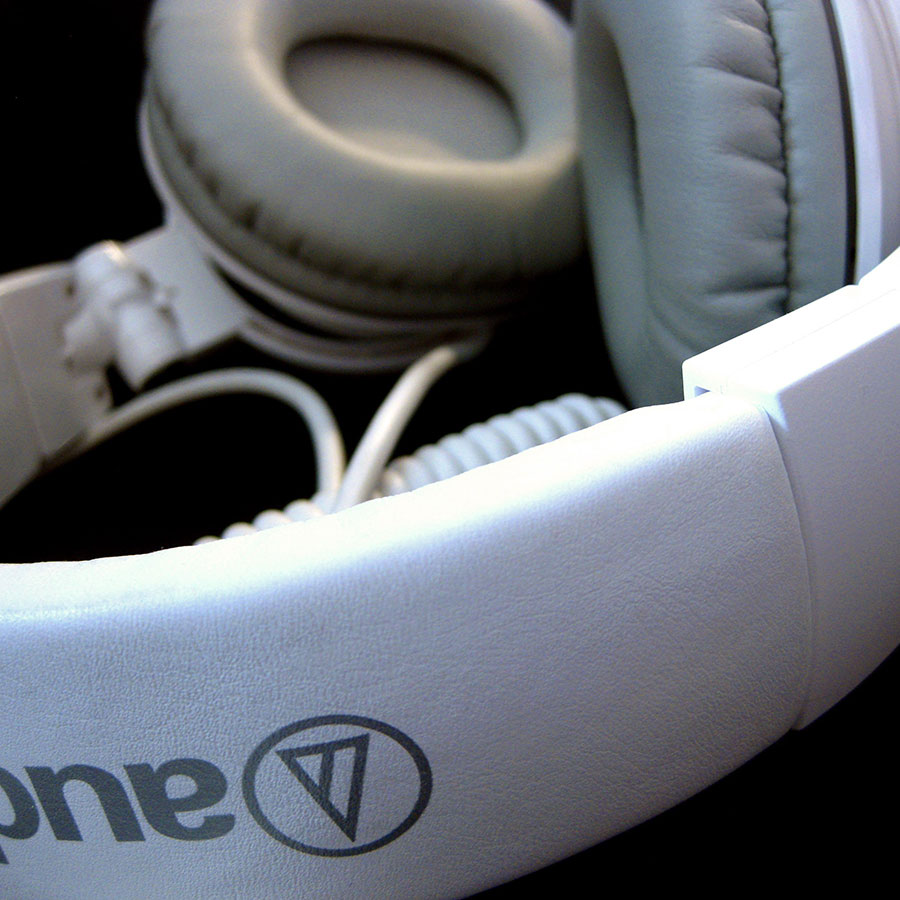 Headphones closeup